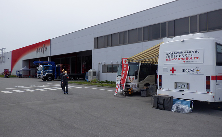 関西テクノパーク統括工場での献血活動