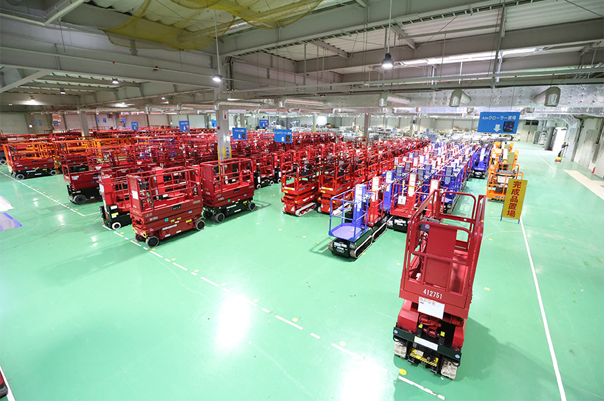 西日本における高所作業車の基幹工場「関西テクノパーク統括工場」