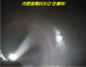 内壁湿潤状況(2往復)