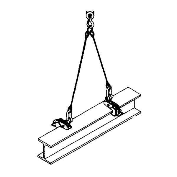 定期入れの プラスワイズ建築日本クランプ 横吊り専用クランプ ABAタイプ ラッチ式ロック装置付 ABA1 使用荷重 1t 使用有効寸法 3〜27mm  コT 代引不可D