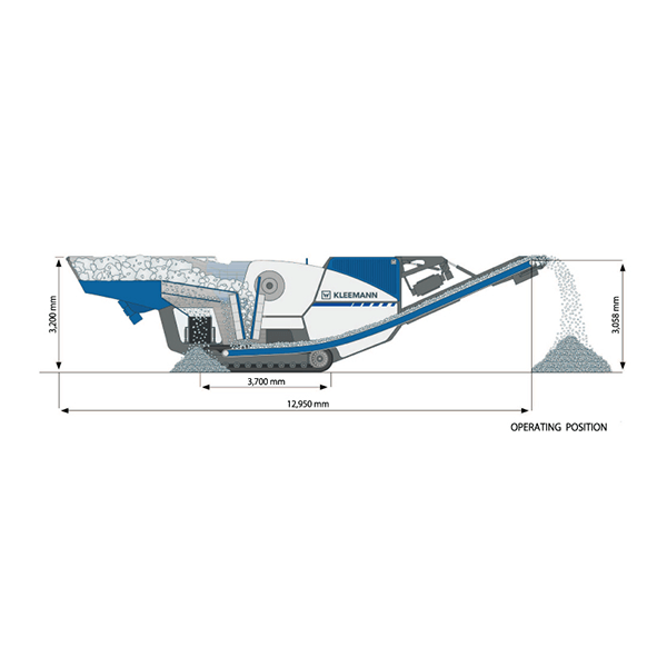 ガラ処理機／可搬式　寸法図