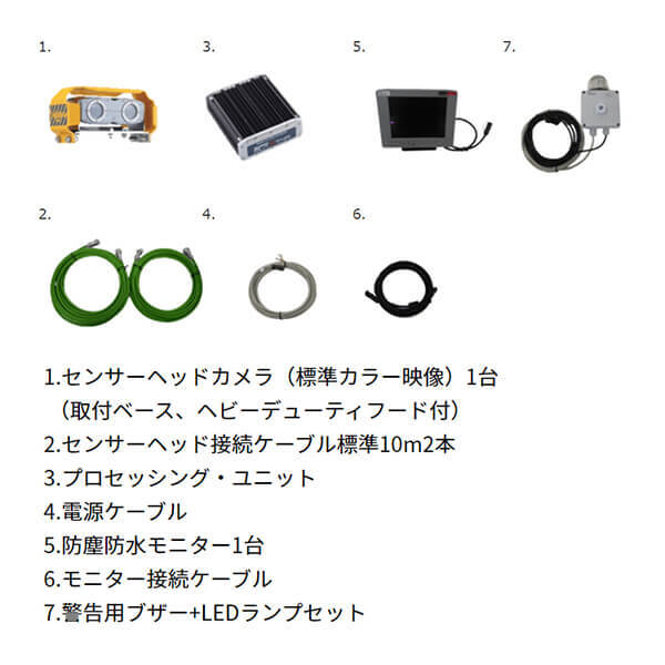 歩行者検知警戒システム ブラクステール　商品構成