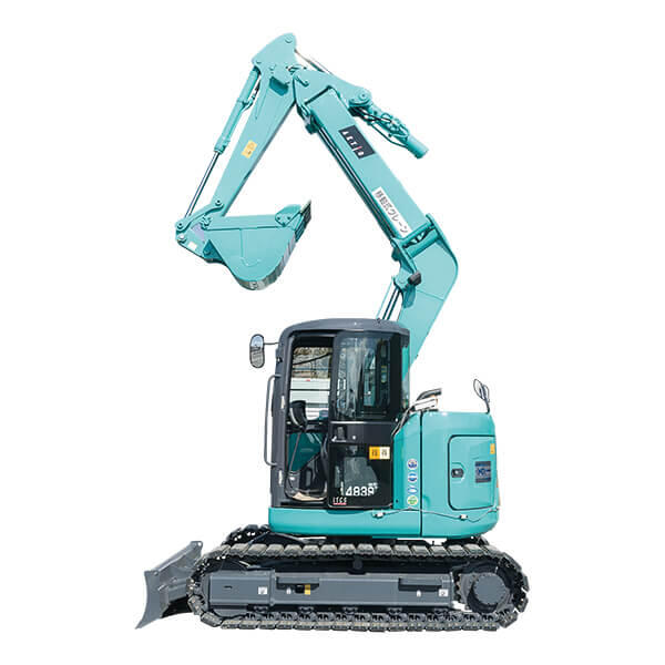 バックホー後方小旋回