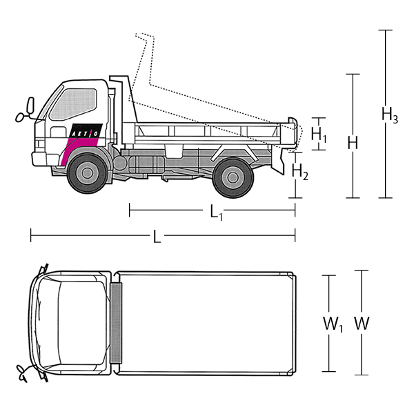 2t トラック 軌跡 Cad